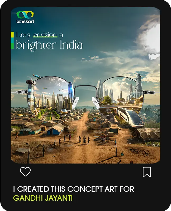 Gandhi Jayanti concept art